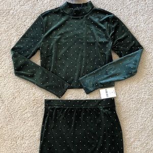 Two-piece skirt set